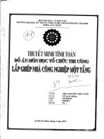 Đồ Án Tổ Chức Thi Công đề 1  Hutech