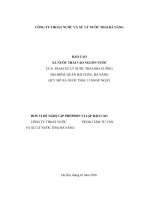 BÁO cáo xả nước THẢI vào NGUỒN nước của TRẠM xử lý nước THẢI hòa CƯỜNG QUẬN hải CHÂU, đà NẴNG