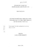 Giai pháp góp phần hoàn thiện hoạt động ngân hàng đầu tư và phát triển trong cơ chế thị trường ở việt nam 