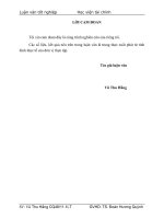 Một số giải pháp chủ yếu nhằm tăng cường quản trị vốn kinh doanh của Công ty Cổ phần Thương mại Tuyên Quang