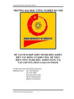 TÍCH HỢP GHÉP NỐI BỘ ĐIỀU KHIỂN BIẾN TẦN ĐỘNG CƠ KĐB 3 PHA  ĐỂ THỰC HIỆN CÔNG NGHỆ ĐIỀU  KHIỂN BĂNG TẢI VẬN CHUYỂN, PHÂN LOẠI SẢN PHẨM.