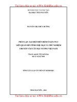 PHÂN LẬP, TẠO ĐỘT BIẾN ĐIỂM Ở GEN P5CS  LIÊN QUAN ĐẾN TÍNH CHỊU HẠN VÀ THỬ NGHIỆM  CHUYỂN VÀO CÂY ĐẬU TƯƠNG VIỆT NAM