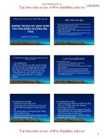 NHIỄM TRÙNG SƠ SINH SỚM TRUYỀN BẰNG ĐƯỜNG MẸ -THAI