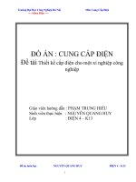 Thiết kế cấp điện cho một xí nghiệp công nghiệp
