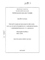 Tổng hợp và khảo sát khả năng ức chế ăn mòn kim loại của một số AZOMETIN dãy 5 AMINOBENZOTHIAZOL 