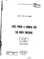 Luật pháp và phong tục tại miền thượng 