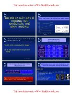 ĐÔH MỜ DA GÁY DÀY Ở TRƯỜNG HỢP NHIỄM SẮC THỂ BÌNH THƯỜNG