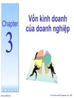Slide bài giảng TÀI CHÍNH DOANH NGHIỆP: Chương 2 Vốn kinh doanh của doanh nghiệp