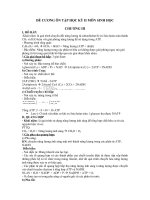 ĐỀ CƯƠNG ôn tập học kỳ II môn SINH học lớp 10