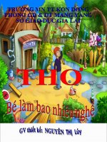 Thơ: Bé làm bao nhiêu nghề