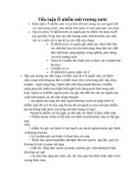 Tiểu luận ô nhiễm môi trường nước 