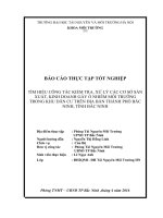 TÌM HIỂU CÔNG tác KIỂM TRA, xử lý các cơ sở sản XUẤT, KINH DOANH gây ô NHIỄM môi TRƯỜNG TRONG KHU dân cư TRÊN địa bàn THÀNH PHỐ bắc NINH, TỈNH bắc NINH 