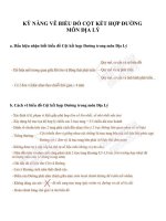 Kỹ năng vẽ biểu đồ Cột kết hợp Đường môn Địa Lý