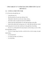 CÔNG NGHỆ XỬ LÝ VÀ TÍNH TOÁN CÔNG TRÌNH NƯỚC TẠI CÁC KHU DÂN CƯ