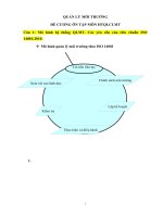 ĐỀ CƯƠNG ôn tập môn hệ thống quản lý môi trường 