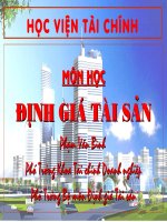 Slide bài giảng định giá tài sản