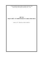 Bài dự thi cuộc thi Khoa học Kĩ thuật dành cho học sinh THPT