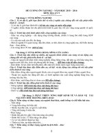 ĐỀ CƯƠNG MÔN ĐỊA LÝ KHỐI 9 HỌC KỲ II CỰC HAY