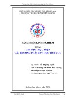 SKKN: Chỉ đạo thực hiện các phương pháp dạy học tích cực