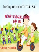 Bài giảng Tìm hiểu 1 số luật lệ và biển báo giao thông