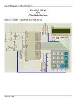 BÀI THỰC HÀNHSỐ 7(Thực hành tổng hợp)Đề bài: Thiết kế và lập trình máy tính bỏ túi