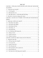 Đánh giá hiện trạng môi trường nước và đề xuất biện pháp quản lý nâng cao chất lượng nước sông rế thành phố hải phòng 