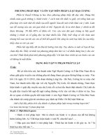 PHƯƠNG PHÁP học và ôn tập môn PHÁP LUẬT đại CƯƠNG 