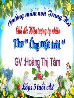 thơ ông mặt trời 5T của nhà thơ Phạm Hổ