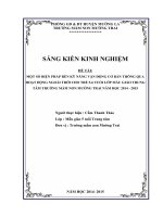 SÁNG KIẾN KINH NGHIỆM CHUYÊN ĐỀ PHÁT TRIỂN VẬN ĐỘNG CHO TRẺ 56 TUỔI
