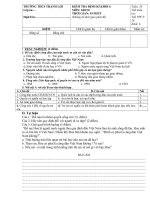 KIỂM TRA 1 TIẾT GIÁO DỤC CÔNG DÂN 6 HỌC KỲ II ĐỀ 1