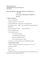 ĐỀ CƢƠNG MÔN HỌC: Những chuyển biến kinh tếxã hội ở Đông Nam Á từ sau 1945