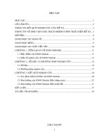 Nghiên cứu ảnh hưởng của ENSO MODOKI đến nhiệt độ  và lượng mưa ở trung bộ và tây nguyên việt nam 