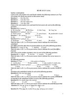 ĐỀ ĐỀ XUẤT KIỂM TRA HỌC KỲ II MÔN TIẾNG ANH 6