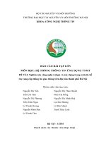 Tiểu luận nghiên cứu công nghệ webgis và xây dựng trang website hỗ trợ cung cấp thông tin giao thông trên địa bàn thành phố hà nội 