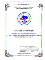 SKKN  HƯỚNG DẪN HỌC SINH KHAI THÁC  VÀ PHÁT TRIỂN MỘT SỐ BÀI TẬP HÌNH HỌC TRONG SÁCH GIÁO KHOA TOÁN 9