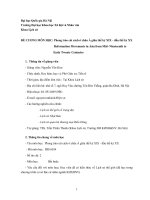 ĐỀ CƢƠNG MÔN HỌC: Phong trào cải cách ở châu Á giữa thế kỷ XIX  đầu thế kỷ XX