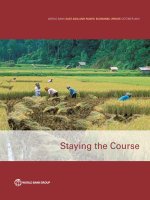 WORLD BANK EAST ASIA AND PACIFIC ECONOMIC UPDATE OCTOBER 2015 Staying the Course