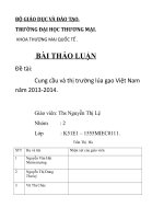 thảo luận kinh tế vĩ mô