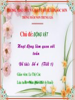 hoat dong lam quen voi toan