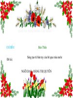 sáng tạo từ bàn tay bé