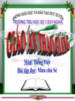 Tuần 3. Mưu chú Sẻ