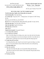 Mẫu đề cương thực tập tốt nghiệp 