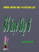 Chương I. §6. Phép trừ và phép chia