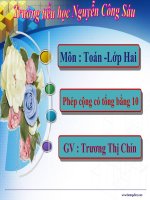 Phép cộng có tổng bằng 10