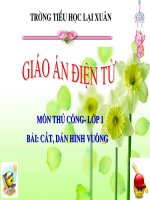 Bài 20. Cắt, dán hình vuông