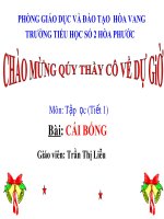 Tuần 2. Cái Bống