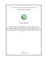 ĐÁNH GIÁ THỰC TRẠNG CÔNG tác ĐĂNG ký đất ĐAI, cấp GIẤYCHỨNG NHẬN QUYỀN sử DỤNG đất, QUYỀN sở hữu NHÀ ở và tài sản KHÁC gắn LIỀN với đất tại HUYỆN bảo THẮNG, TỈNH lào CAI 
