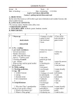 GIÁO ÁN TIẾNG ANH 9 BÀI 9 TUẦN 29