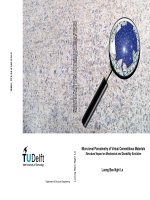 Luận án tiến sĩ tiếng anh MICRO LEVEL POROSIMETRY OF VIRTUAL CEMENTITIOUS MATERIALS  STRUCTURAL IMPACT ON MECHANICAL AND DURABILITY EVOLUTION