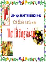 thơ tết đang vào nhà